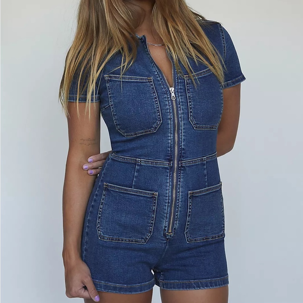 Free People CRVY Lennox Shortsuit